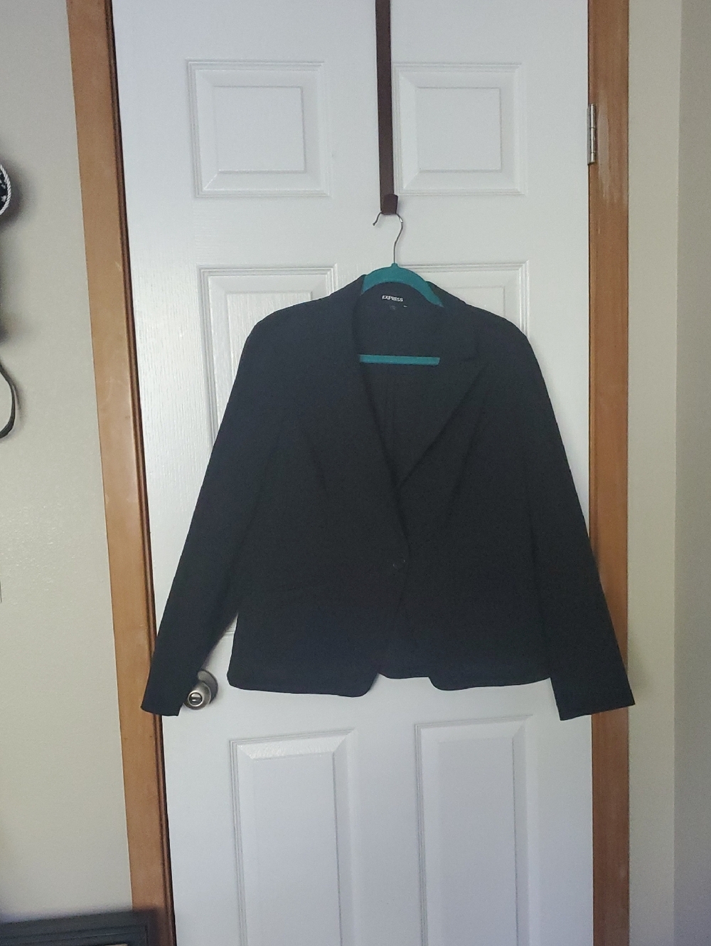 Express Black Women's Single-Button Blazer